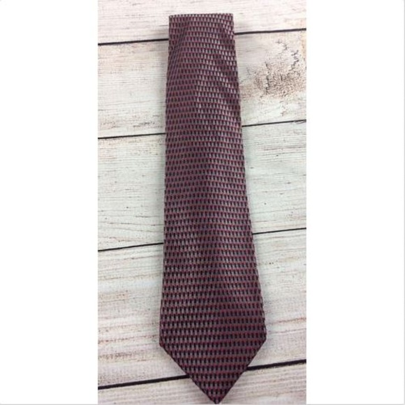 Crazy Horse Silk Neck Tie Hatch Check Geometric - Picture 1 of 5